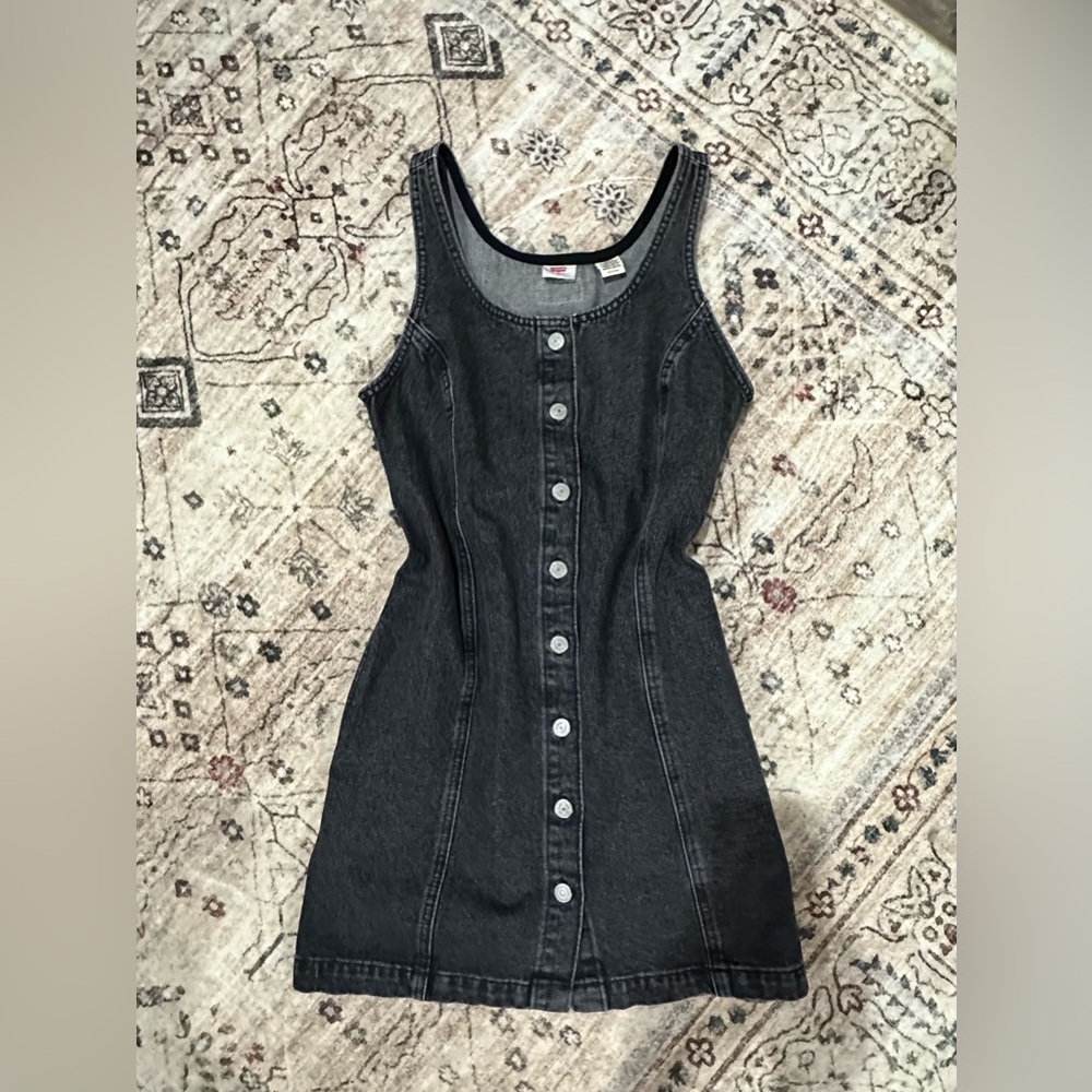 Vintage Denim Button-Down Dress